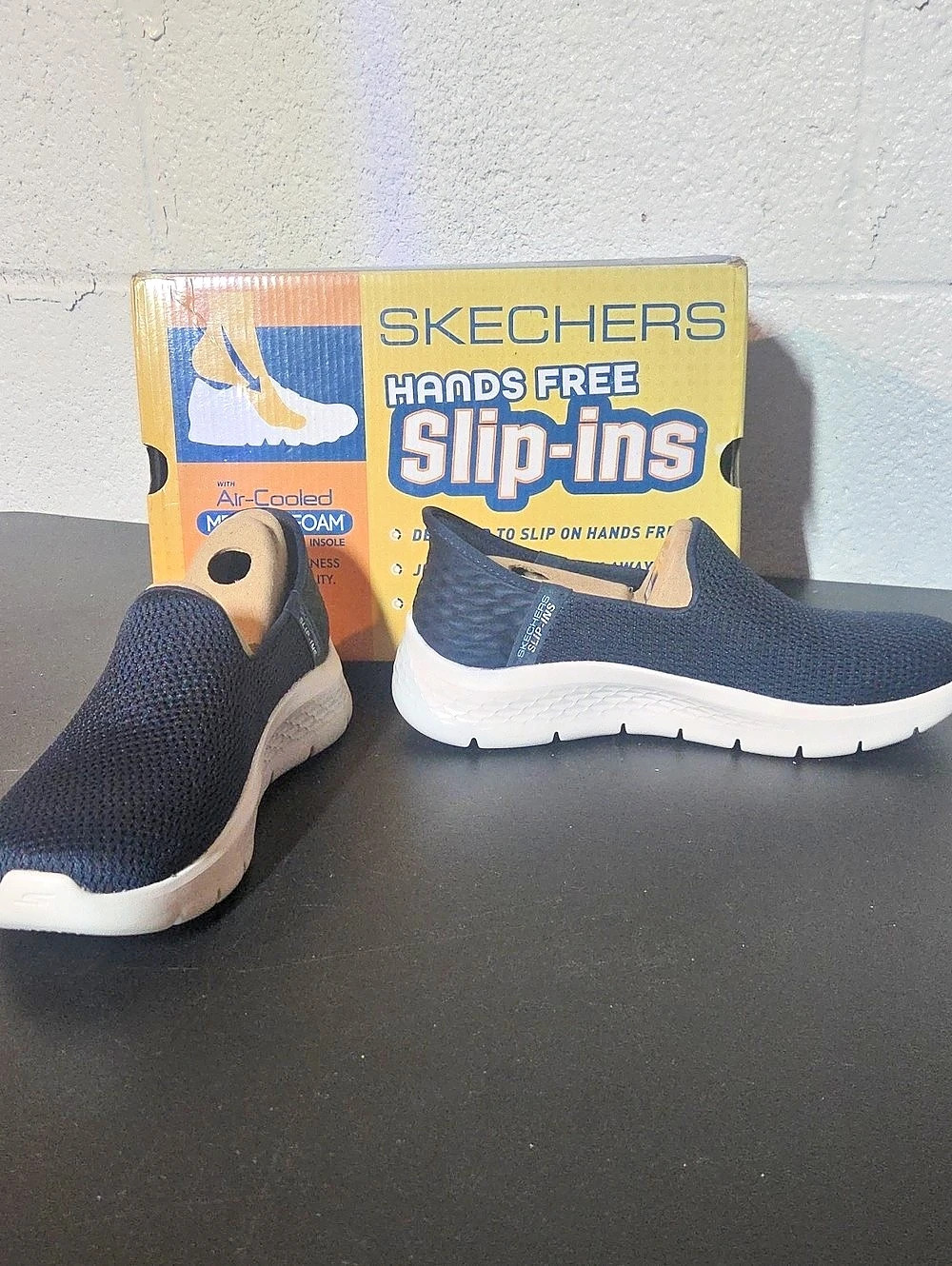 Skechers Go Walk Flex - Relish Sneakers Blue & White US 8 Narrow